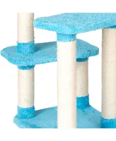 Armarkat Real Wood Cat Climber, Cat Jungle Tree With Platforms