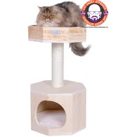 Armarkat 29" Premium Scots Pine, Real Wood Cat Tree With Perch & Condo