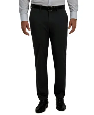 J.m. Haggar Men's Slim-Fit 4-Way Stretch Glen Plaid Dress Pants