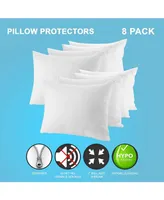 The Grand Poly-Cotton Zippered Pillow Protector - 200 Thread Count - Protects Against Dust, Dirt, and Debris - King Size