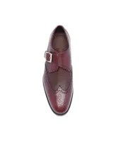 Anthony Veer Men's Roosevelt Iii Single Monkstrap Wingtip Goodyear Dress Shoes