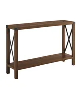 Walker Edison 46" Rustic Farmhouse Entryway Table