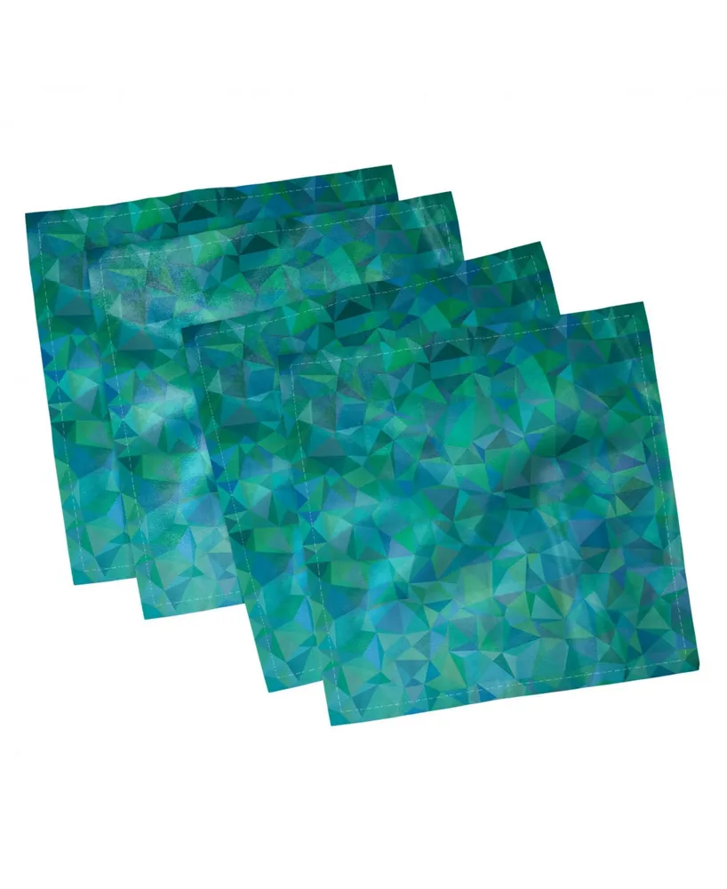 Ambesonne Fractal Set of 4 Napkins, 12" x 12"