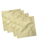 Ambesonne Polka Dots Set of 4 Napkins, 12" x 12"