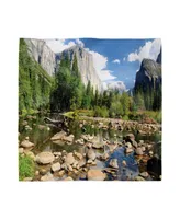 Ambesonne Yosemite Set of 4 Napkins, 12" x 12"