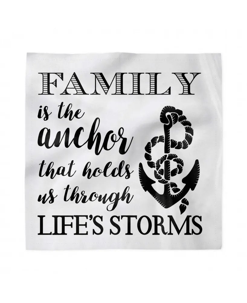 Ambesonne Family Set of 4 Napkins