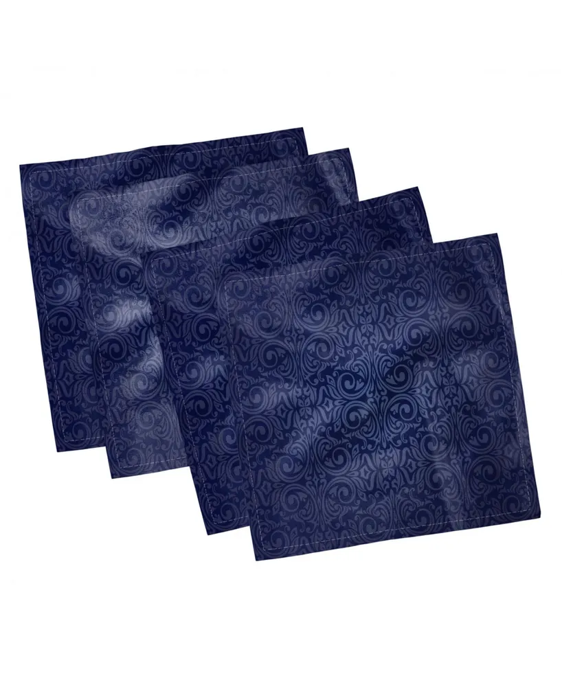 Ambesonne Swirl Motfs Set of 4 Napkins