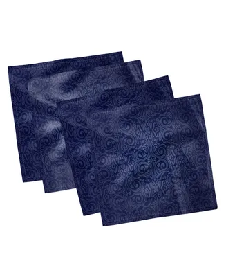 Ambesonne Swirl Motfs Set of 4 Napkins