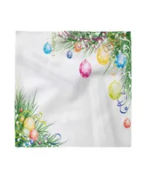 Ambesonne New Year Set of 4 Napkins, 18" x 18"