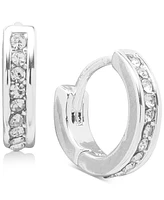 Lauren Ralph Lauren Extra-Small Pave Huggie Hoop Earrings, 0.44"