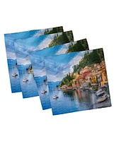 Ambesonne Italian Set of 4 Napkins, 18" x 18"