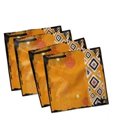 Ambesonne Tribal Set of 4 Napkins