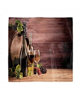 Ambesonne Wine Set of 4 Napkins
