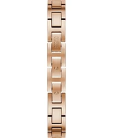 Guess Women's Rose Gold-Tone Stainless Steel Semi-Bangle Bracelet Watch 30mm