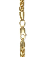 Wheat Link Chain Bracelet in 14k Gold