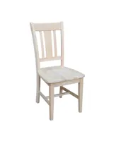 International Concepts San Remo Slat Back Chairs, Set of 2