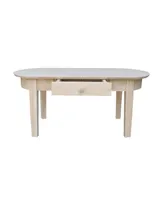 International Concepts Philips Oval Coffee Table