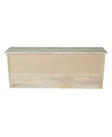 International Concepts Wall Shelf Unit with Storage