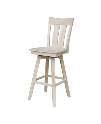 International Concepts Ava Bar Height Stool with Swivel and Auto Return