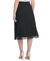 Dkny Pleated Midi Skirt