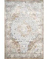 nuLoom Cyme Thea Medallion Beige 8' x 10' Area Rug