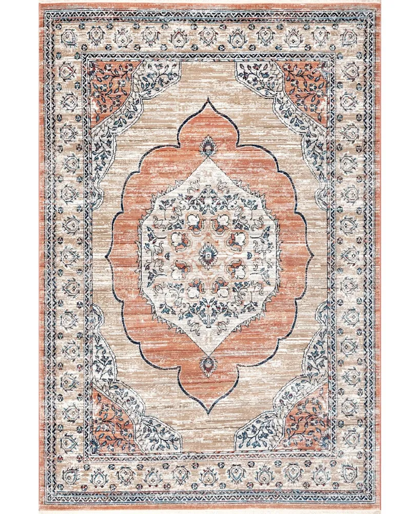 nuLoom Selina Noreen Oriental Beige 4' x 6' Area Rug