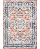 nuLoom Selina Zara Medallion Orange 6'7" x 9' Area Rug