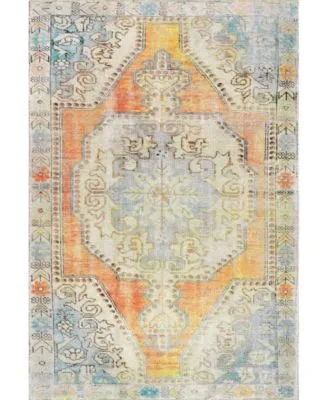 Nuloom Collina Milana Medallion Faded Orange Area Rug