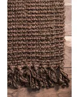 nuLoom Natura Collection Chunky Loop 4' x 6' Area Rug