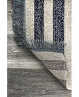 Nuloom Simone Roberge Diamonds Blue Outdoor Area Rug