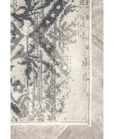 nuLoom Manor Distressed Freja Gray 5' x 8' Area Rug