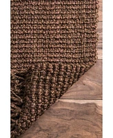 nuLoom Natura Collection Chunky Loop 5' x 7'6" Area Rug