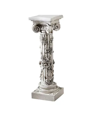 Design Toscano the Rose Garland Sculptural Pedestal - Off