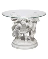 Design Toscano Bernini's Cherubs Glass-Top Sculptural Table - Off
