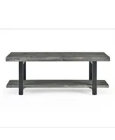 Alaterre Furniture Pomona Metal and Wood Bench