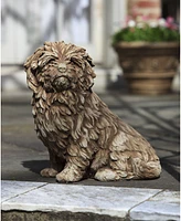 Campania International Fluffy Dog Garden Statue