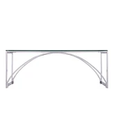 Southern Enterprises Arabelle Glass Top Cocktail Table