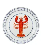 Golden Rabbit Lobster Enamelware Tray