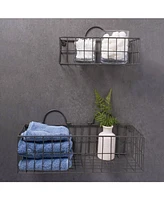 Design Imports Wire Wall Basket Set of 2