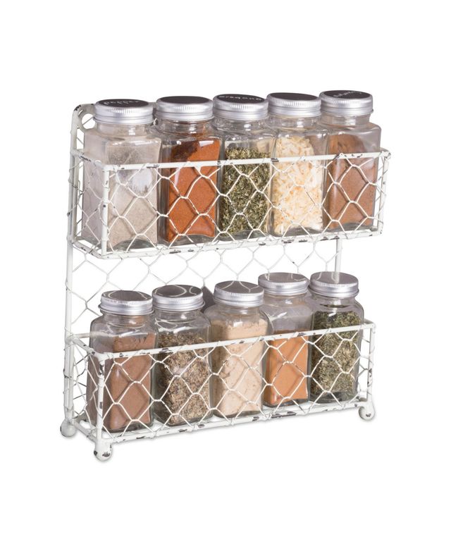 Design Imports 12 Pieces Spice Jar Set with Chalkboard Labels
