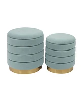 Tov Furniture Saturn Storage Ottomans, Set of 2