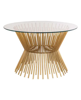 Tov Furniture Grace Glass Coffee Table - Gold