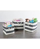 Design Imports Paper Bin Stripe Rectangle