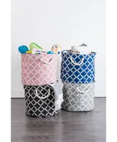 Design Imports Polyester Bin Lattice Rectangle