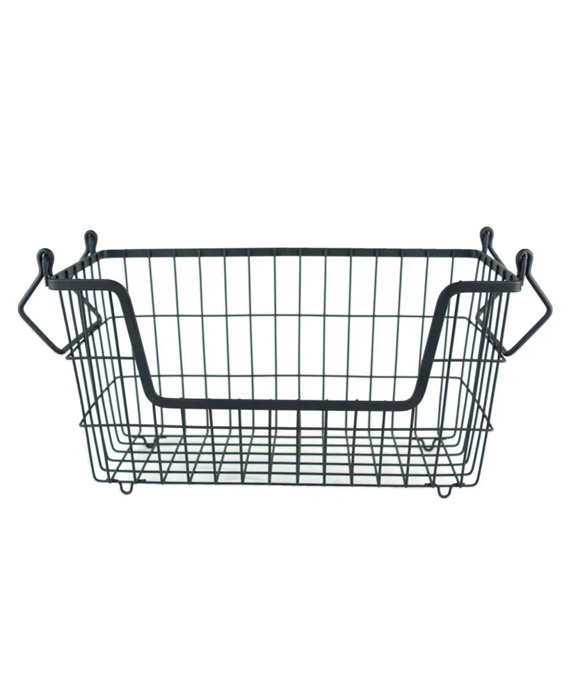 Design Imports Metal Basket Rectangle