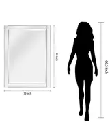 Empire Art Direct Moderno Squared Corner Beveled Rectangle Wall Mirror