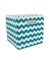 Design Imports Polyester Cube Chevron Square