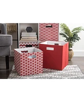 Design Imports Polyester Cube Solid Square