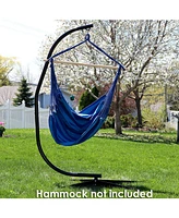 Sunnydaze Decor Hanging Hammock Chairs Swings Durable Steel C-Stand