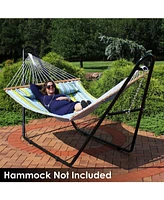 Sunnydaze Decor Universal 2-Person Hammock Stand Only - 550-Pound Capacity Heavy-Duty for Outside Fits 9 to 14 Foot Hammocks